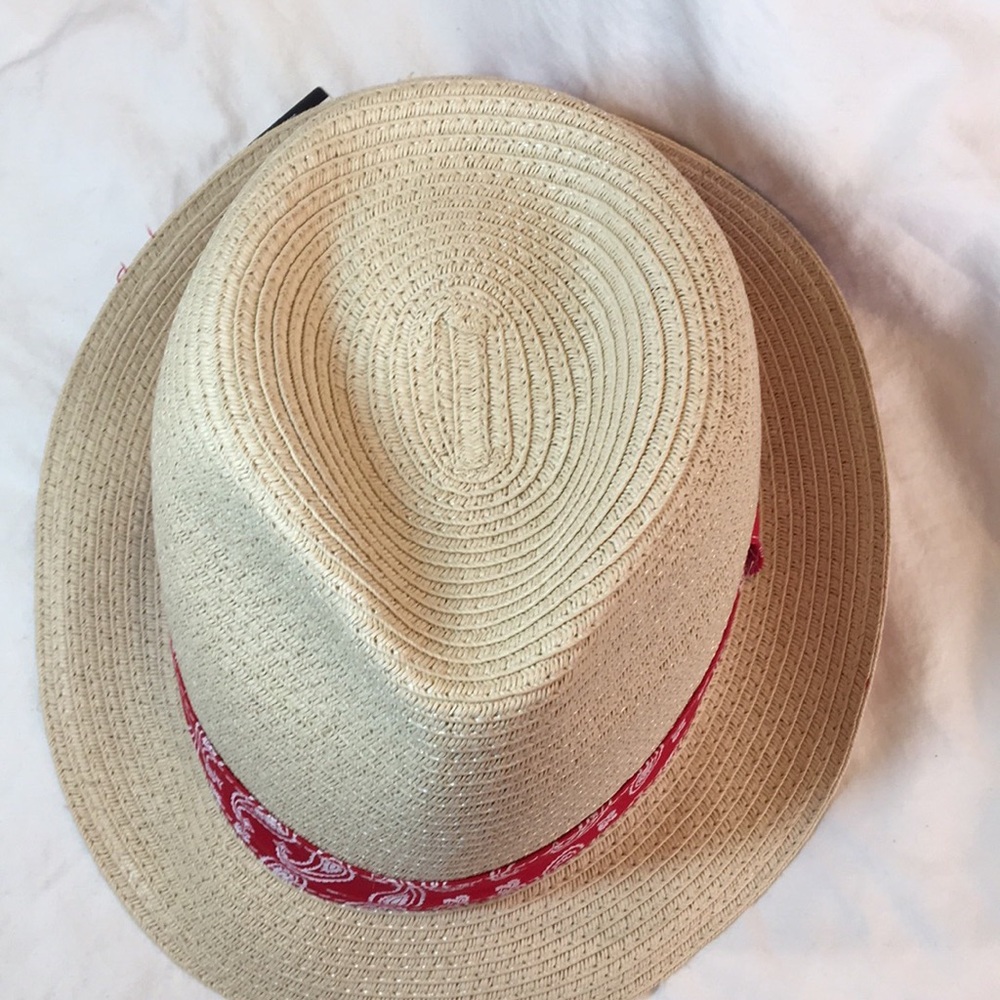 Cremieux unisex woven fedora, NWT, red headband and lining. - Picture 7 of 8
